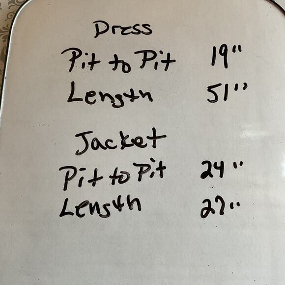 R&M Richards Mint Green Long Formal w/Matching 3/4 Sleeve Jacket Petite 16 - Picture 10 of 10